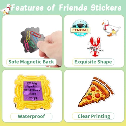 Imanes acrílicos decorativos Friends para nevera, pack 8 miniatura 3
