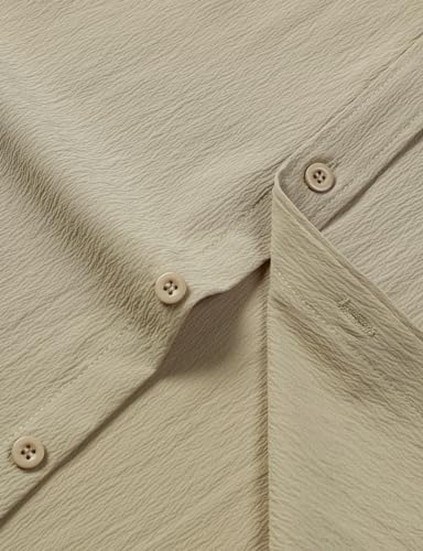 Image of JEMITOP Mens Stretch Wrinkle Free Texture Shirts
