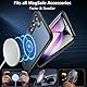 Magnetisch Für Samsung Galaxy S23 Hülle mit Panzerglas Glas,Militärschutz Handyhülle für Samsung S23 mit MagSafe Matt Transluzente Schutzfolie Schutzhülle Case Cover für Samsung S23(Schwarz)