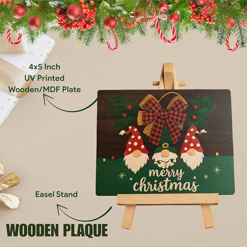 tinydabba Wooden Christmas Sign Plaque with Easel Stand by tinydabba - 5