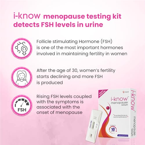 i-know Menopause testing kit | For women facing menopause symptoms like hot flashes, night sweats, mood swings | Simple home based urine test |Pack... - Image 6