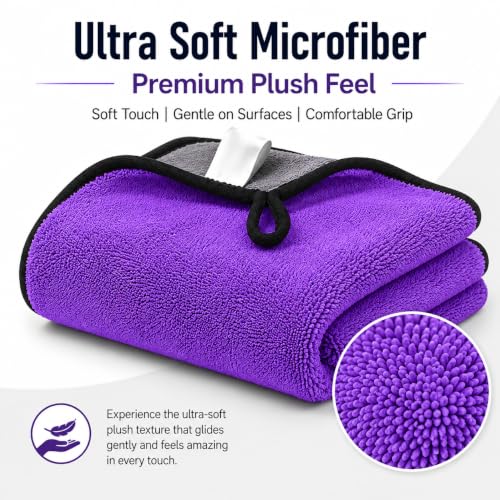 Image of RD TREND Microfiber Cleaning Towel 2 Pc | 40x60 cm| 500 GSM