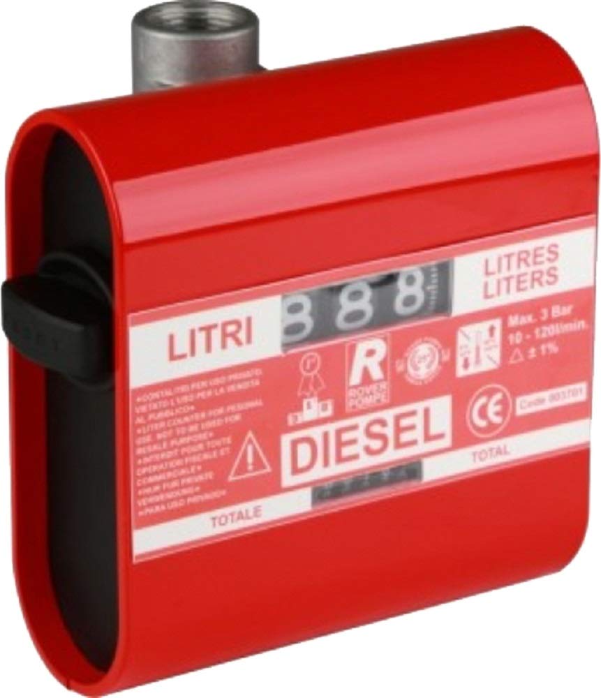 Contalitri per gasolio Portata 10:12 lt/min