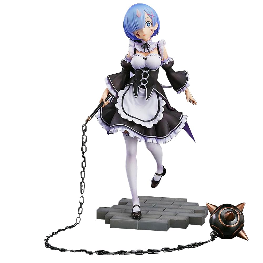 Figura Anime Rem (Re:0) – Statuetta PVC 13 Cm Per Torta, Decorazione E Regalo Fan Ragazze - 4