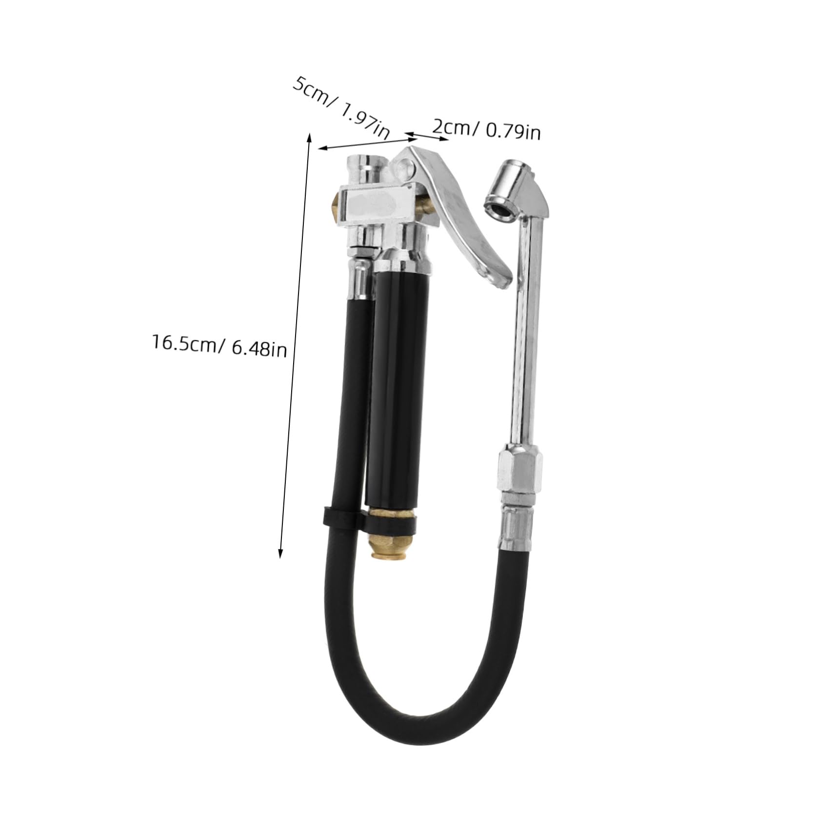 Alipis Tire Pressure Gauge Tires Auto-Stop Tire Hand Crank Tire Gauge Tire Gauge and Inflator Air Compressor Accessories Off Road Tire Deflators Zinc Alloy