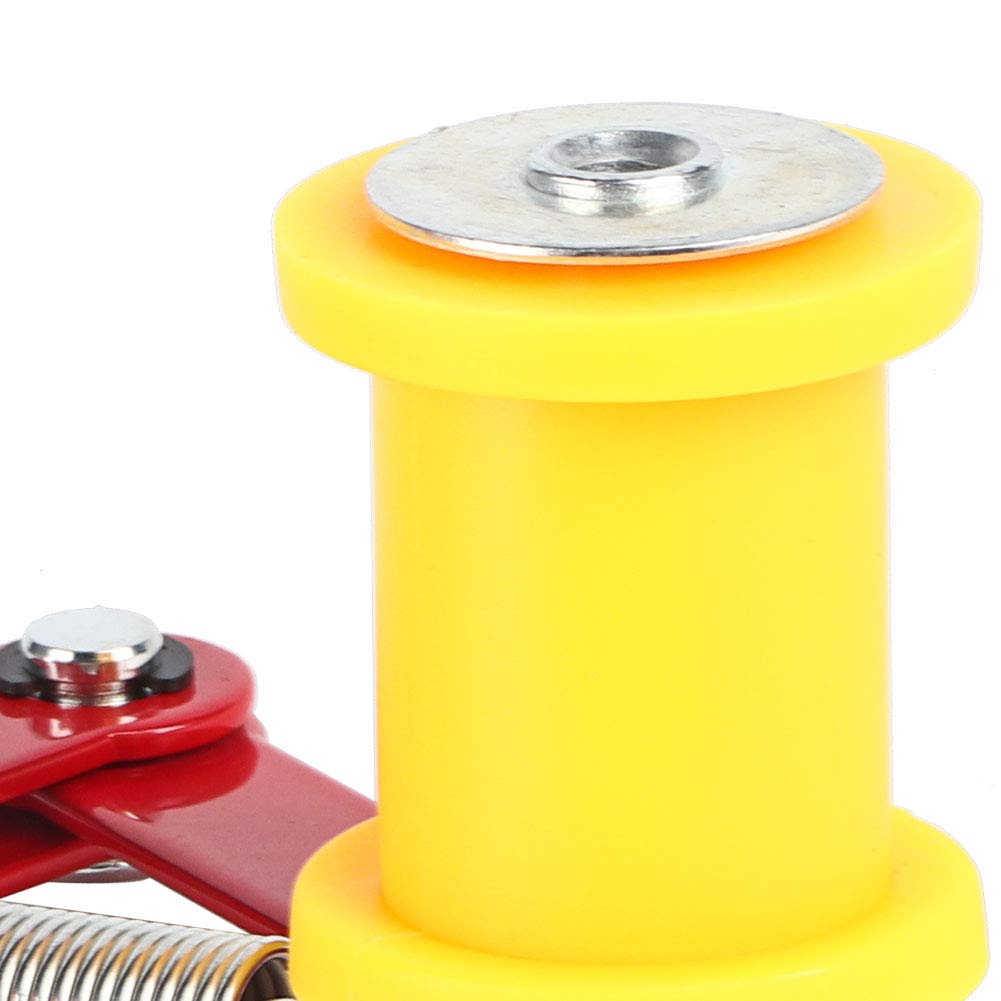 Acouto Perno de Ajuste de Cadena de Motocicleta Universal Tensor de Cadena de Motocicleta Redondo de Hierro y Plástico Negro Ajuste de Holgura de Automática de Rueda de 3,3 Cm para la Mayoría de