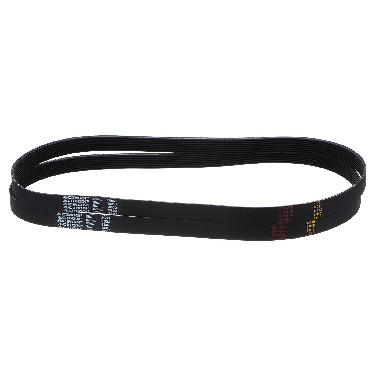 uxcell 360J8 PJ V-Ribbed Belt 8 Ribs 36" Length x 0.74" Width x 0.14" Thick, EPDM Poly V Belt, Industrial Transmission Serpentine Belt, 2pcs