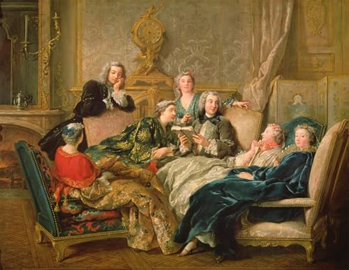 Toile la Lecture de Molière 60x90cm pour habiller un grand mur vide salon