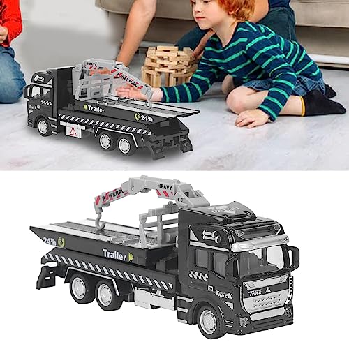 Srliya Rettungsauto-Abschleppwagen-Modell, Metalllegierung, 19,9 cm Länge, Rettungs-Pullback, Großes Abschleppwagen-Modell, Spielzeug