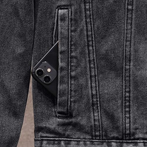 Chaqueta de mezclilla para hombre estilo vintage otoño miniatura 7