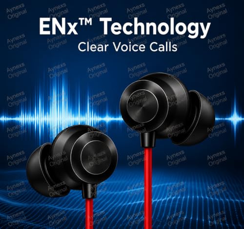 Image of Neckband Compatible with Wireless Z3 Earbud Buds Earbuds Neckband Earphone (Red)