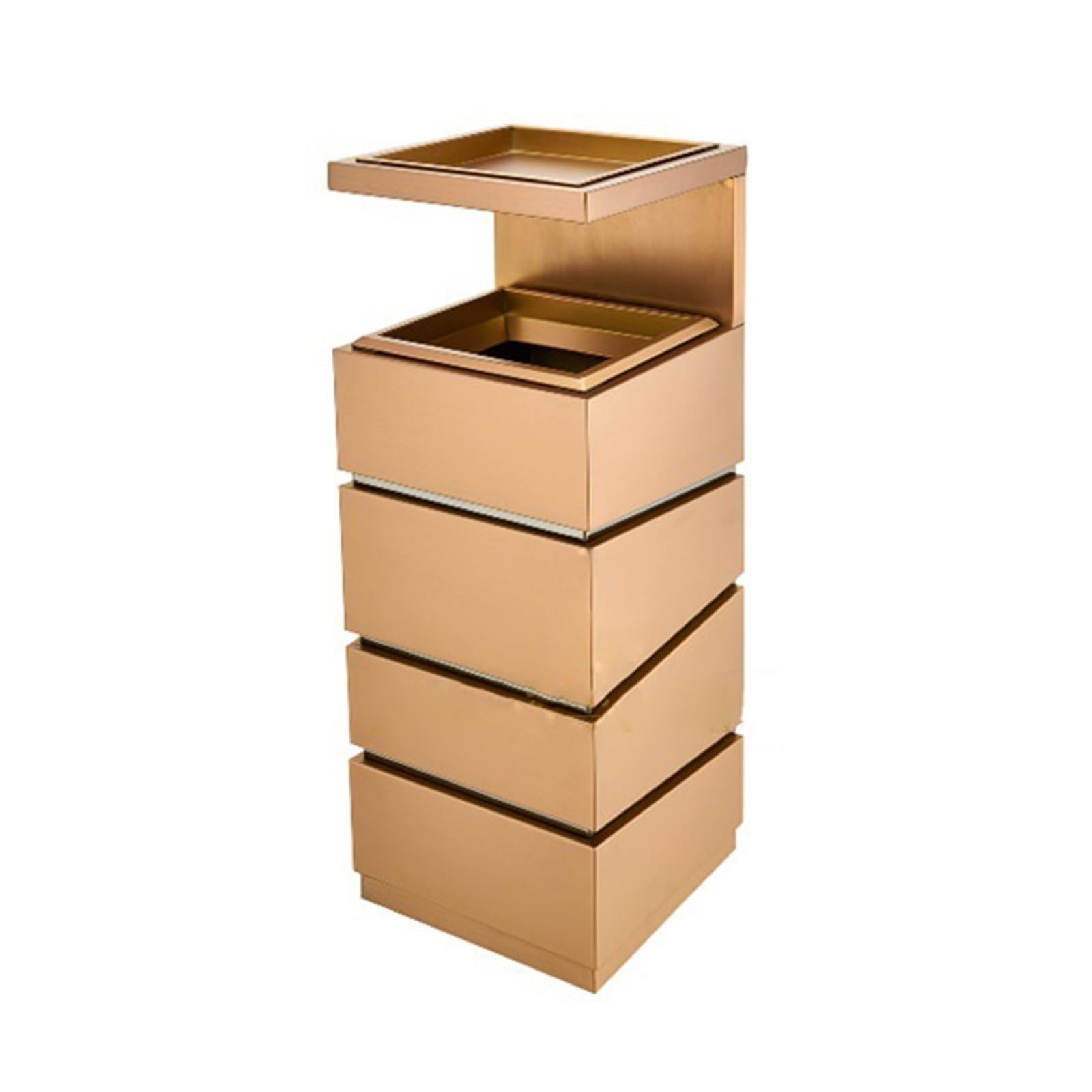 Stand ashtray Floor Ashtray Hotel Lobby Vertical Trash Bin Corridor Elevator Entrance Ash Bucket Stainless Steel Cigarette Butt Receptacle Pillar