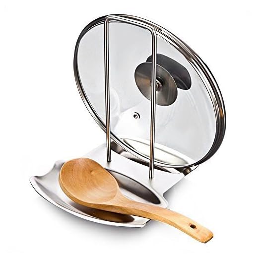 YOMYM Soporte de Cocina, Cuchara Tenedor Cuchillo Cuchara Espátula de Acero Inoxidable de La tapa es Cubrir el Apoyo Cubre una Variedad de Utensilios de Cocina, a Tu Cocina