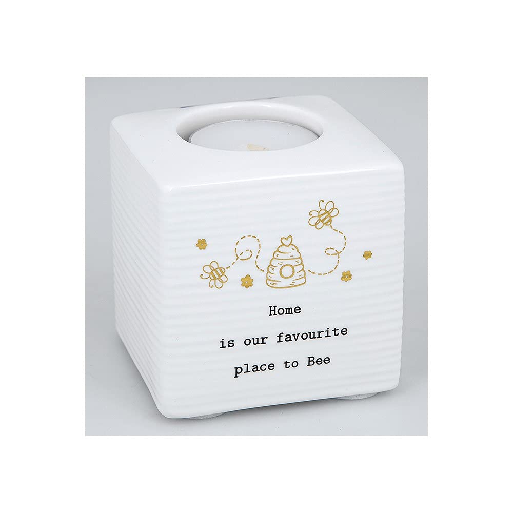 Thoughtful Words Home Our Favourite Place Ceramic Tea Light Holder Gift Idea 310485 310485 - Image 2