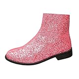Stylish Women's Ankle Boots with Sequins - Comfortable Footwear for Every Occasion (6.5)