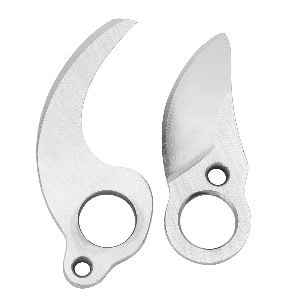 Cuchillas de repuesto para tijeras de poda, 2 piezas SK5 acero de alta frecuencia, compatible con 25-28 mm y 30 mm, ideal para plantas