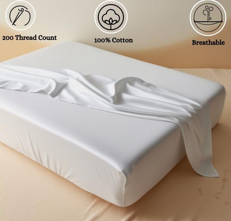 Homescapes Biologisch Kussensloop 60x60 cm - Set van 4 - Crème - 100% Egyptisch Katoen