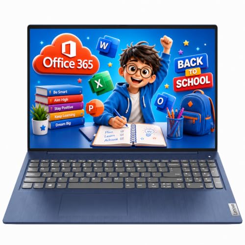 Image of Lenovo IdeaPad Slim 3i 15.6 inch FHD Laptop with 1-Year Microsoft 365 Included, Intel N150 Processor, 8GB DDR5 RAM, 128GB SSD, Wi-Fi 6, Windows 11, Everyday Student Laptop, Artic Blue