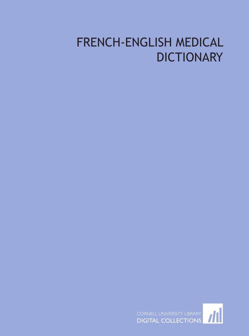 French-English medical dictionary