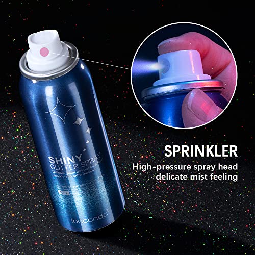 Ibcccndc Glitter Spray For Hair And Body Tiktok, 60Ml Long Lasting Hair And Body Glitter Spray Shimmer Silver Glitter Hairspray For Party (1) #TOP2