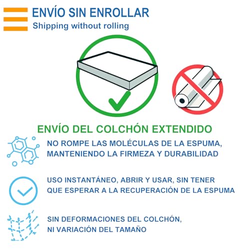 PEKITAS Colchón Cuna De Viaje Plegable 120x60 cm Grosor 6 cm - Funda Desmontable Lavable, Transpirable, Color Gris, Material Núcleo Espuma,Firme Bebé Fabricado En España - imagen 6