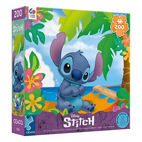 Ceaco 2242-18 Disney Friends - Flower Power Stitch - 200 Piece Jigsaw Puzzle thumb #2
