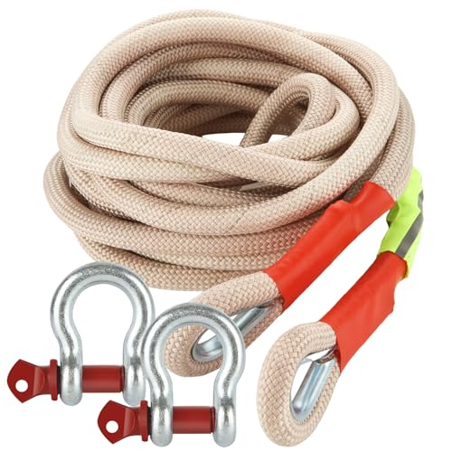 Kinetic Recovery Strap(1" x 30ft), 22,000lbs Tow Straps Heavy Dut...