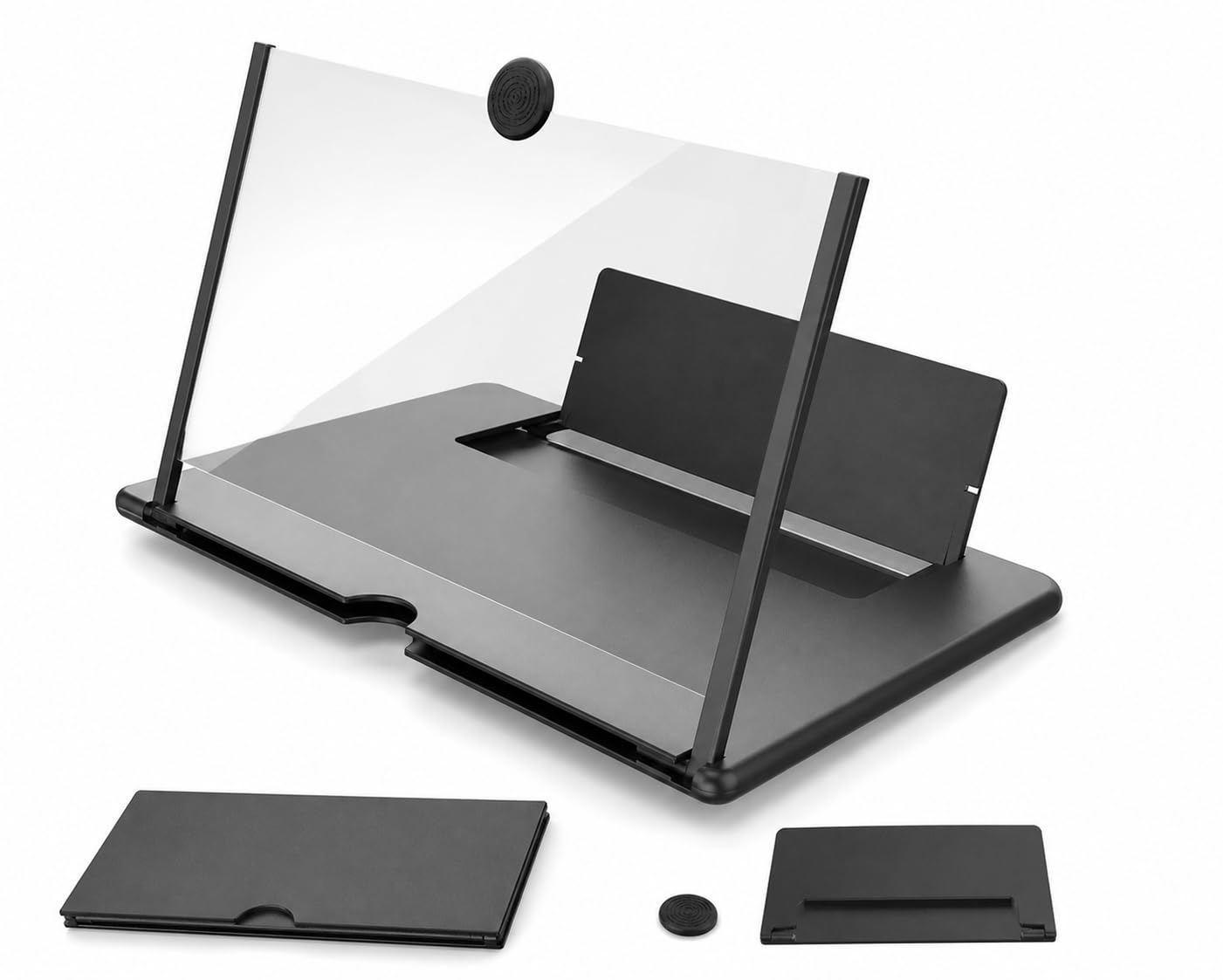 DRUMSTONE ( 2026 Brings 5 Years Warranty ) Mobile Screen Magnifier Stand 3D HD Amplifier for Smartphone Viewing Foldable Portable Phone Holder with Anti-Slip Base for Movies & Study-picture-10