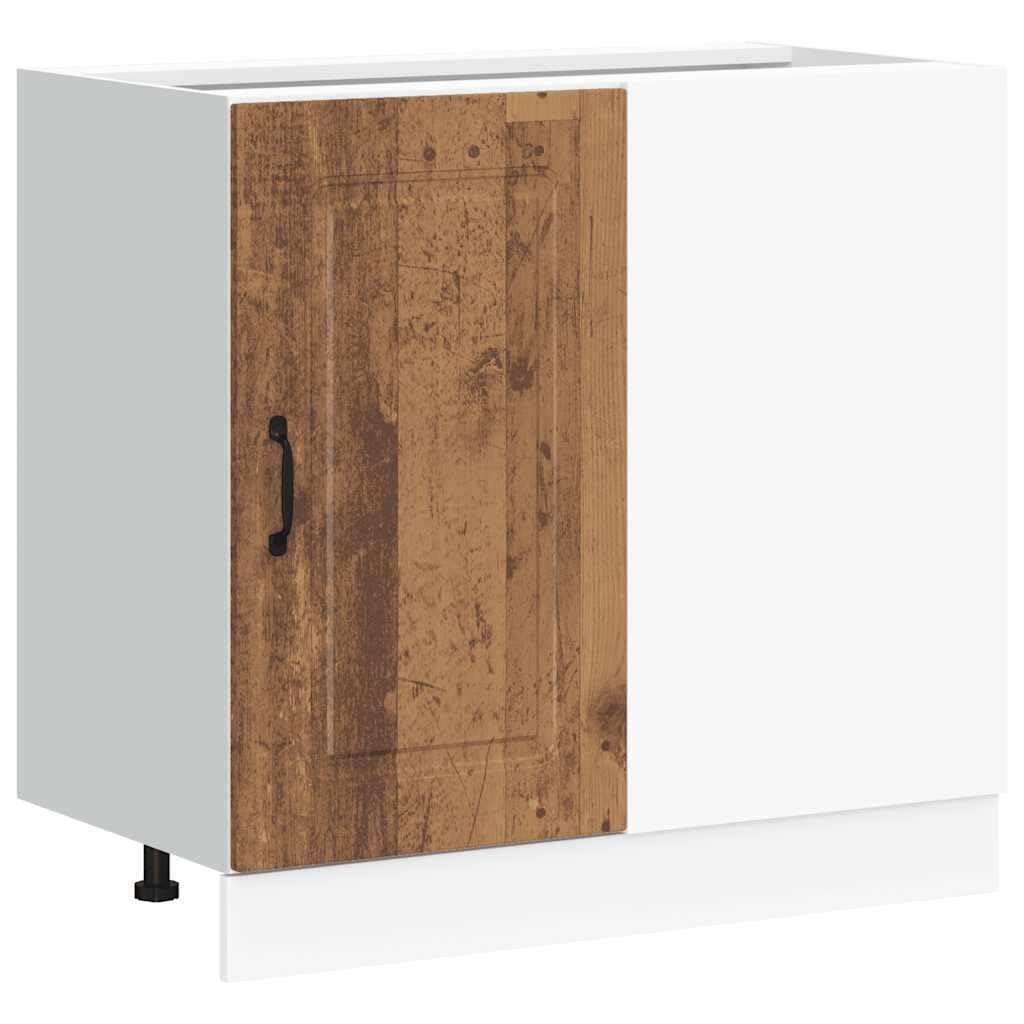 vidaXL Kitchen Base Cabinet Kalmar Old Wood Engineered Wood, sink base cabinet, base kitchen cabinet with drawer, sink base unit
