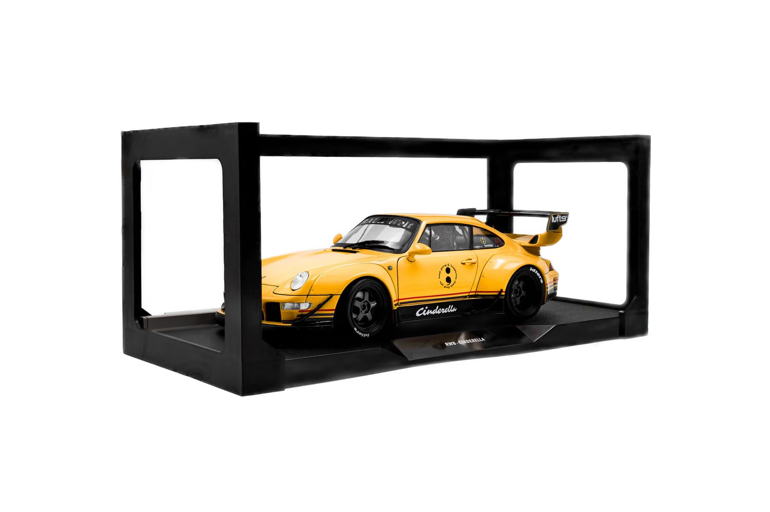 Solido RWB Bodykit Cinderella Modellino Auto 1:18 Widebody Carrozzina Sportiva Giallo