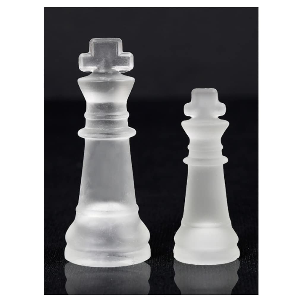 ZAW Scacchi Set di Scacchi Speciali for Giochi di Fascia Alta, Ornamenti di Cristallo di Scacchi Regalo Regalo for Studenti, Amanti degli Scacchi e Adulti Chess (Dimensione : 25CM)