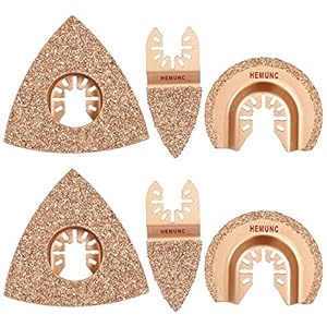 HEMUNC 6tlg Multitool Sägeblätter Fliesenfugen Entfernen