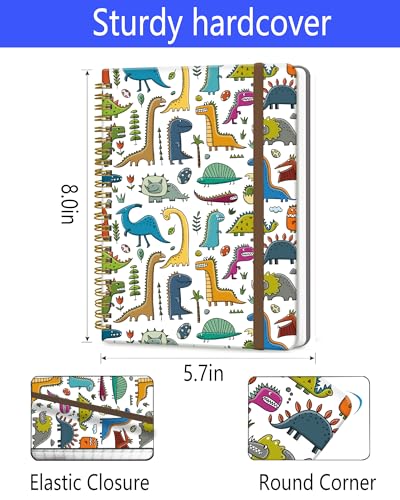 Joli carnet A5 DHGPTS à motifs dinosaures : l'idée cadeau utile pour homme et femme - 7