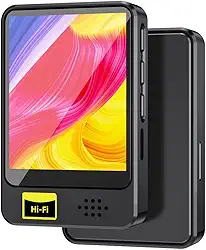 Reprodutor de Áudio USB Hi-Fi MP3 MP4 com BT Alto-Falante Integrado Carregamento Portátil Música e Vídeo para Esportes V