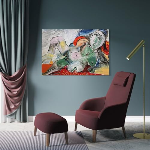 Art mural The World in Abstract sans cadre 60x90cm toile decoration murale
