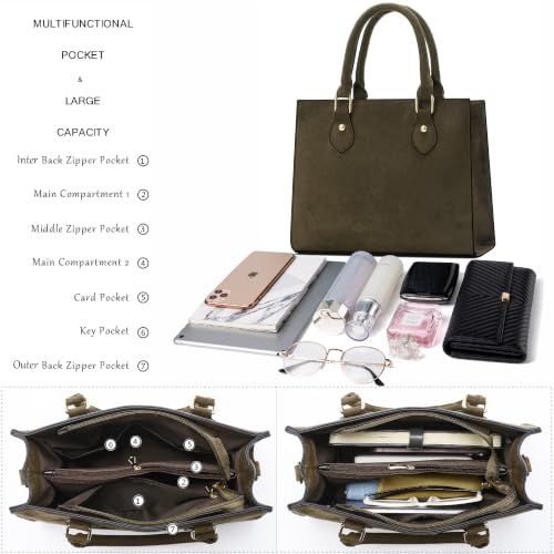 Image of CHICAROUSAL Crossbody Purses and Handbags for Women PU Leather Tote Top Handle Satchel Shoulder Bags