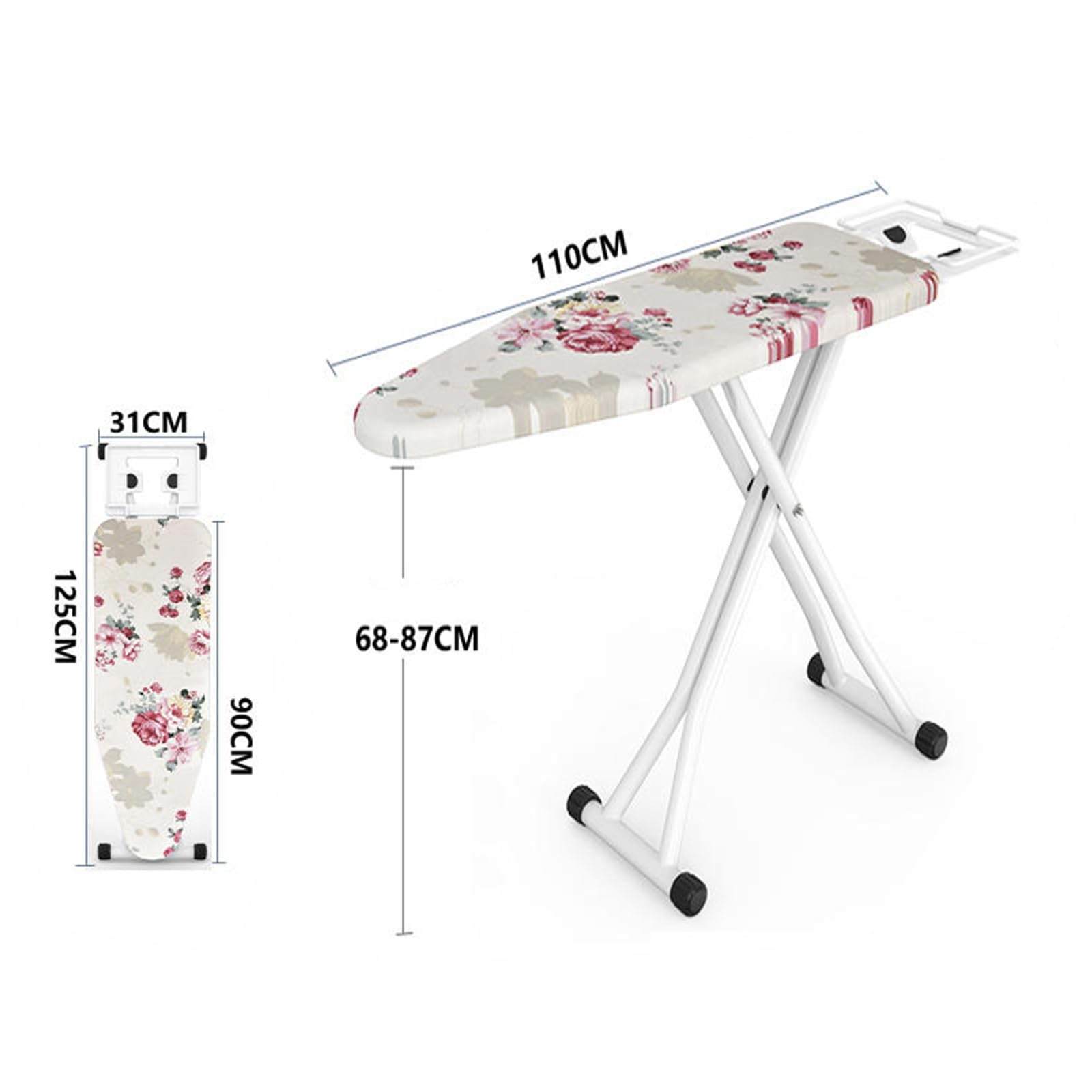 Ironing Board Ironing Board Household Folding Iron pad high-end Vertical Ironing Board Ironing Rack Desktop Hanging Ironing Rack (Color : A)