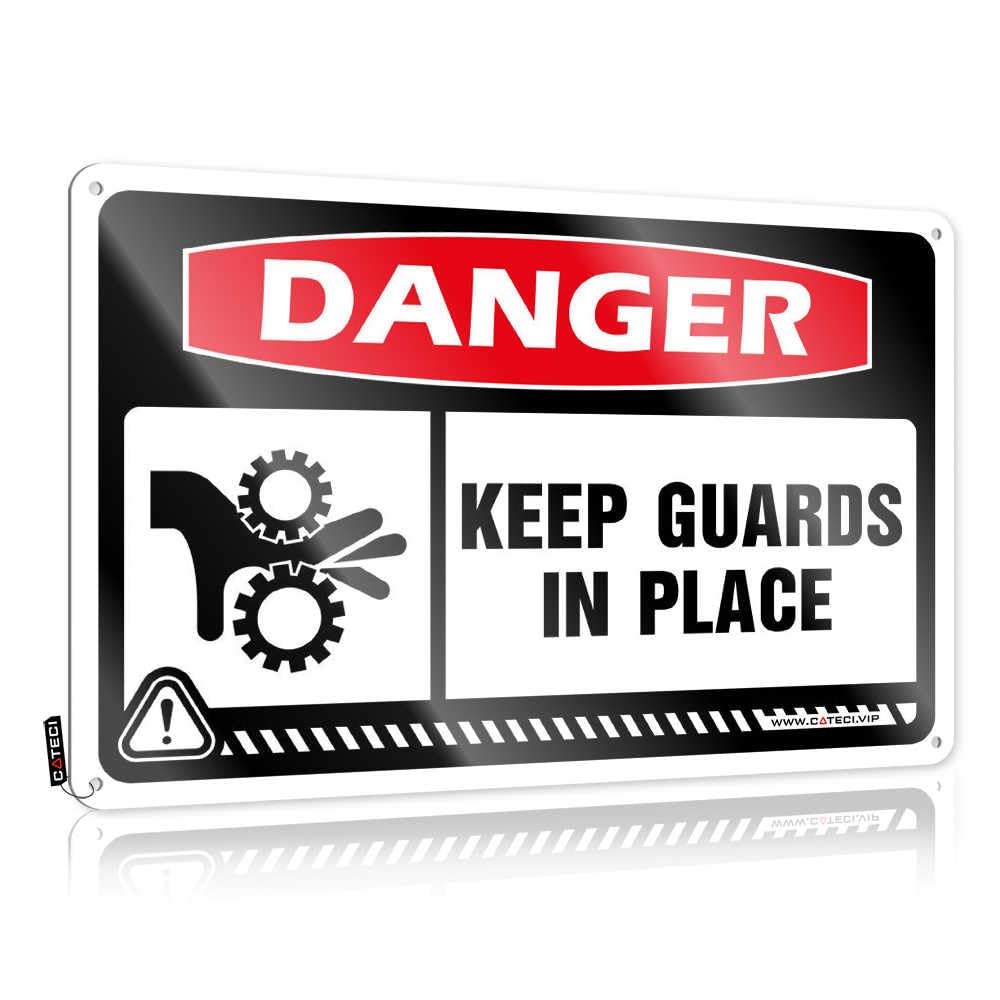 Fzfn Colour Cool Wall Art Bedroom Decorations Pub Sarcastic Accessories Danger Keep Guards In Place - Easy To Hang Art(30X40cm)