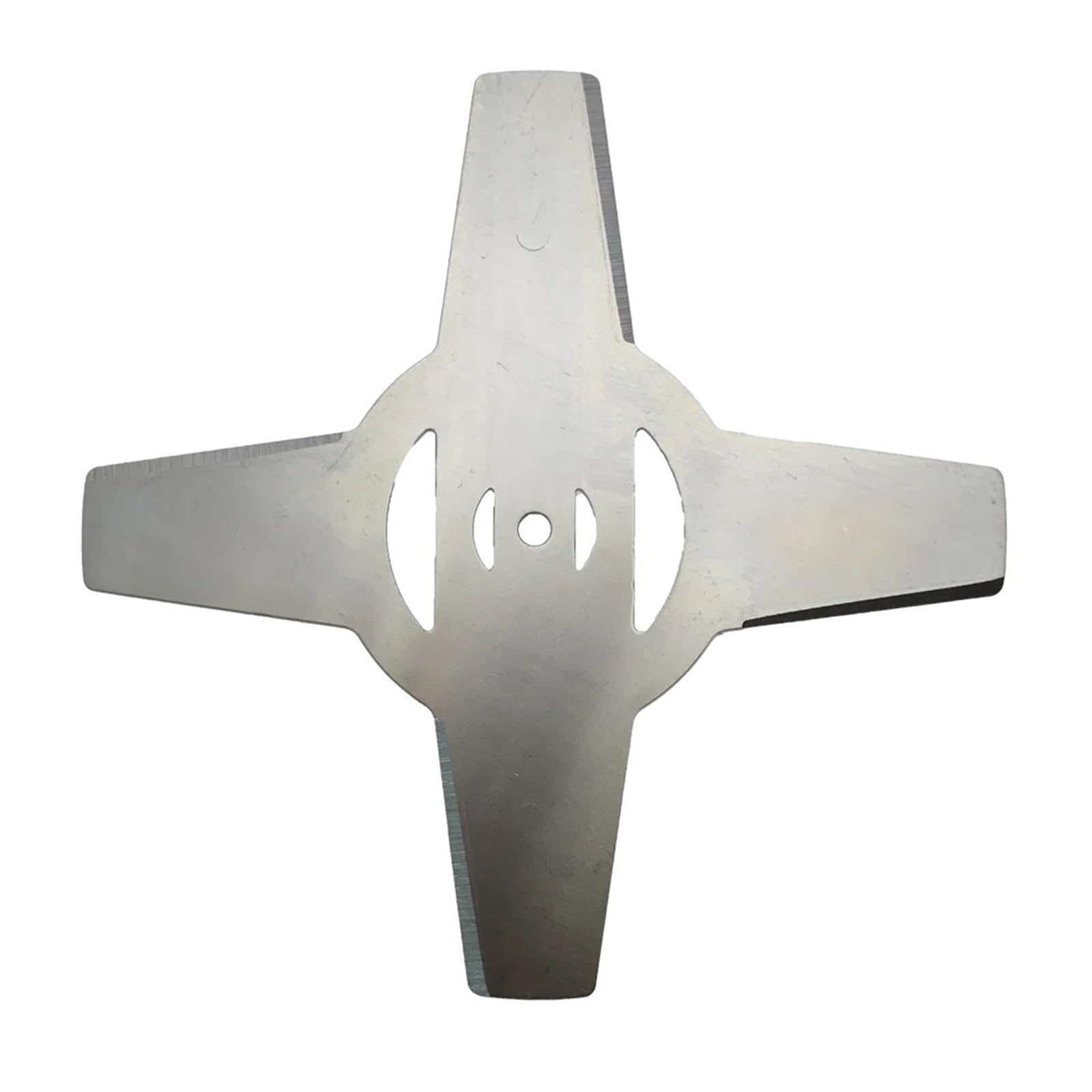 Unkrautvernichter, Universal-Klingen, Metall, Rasentrimmer, Motorsense, elektrische Rasenmäher, Teile, Werkzeugzubehör für Rasentrimmer, 4T, Silber, 12 Stück