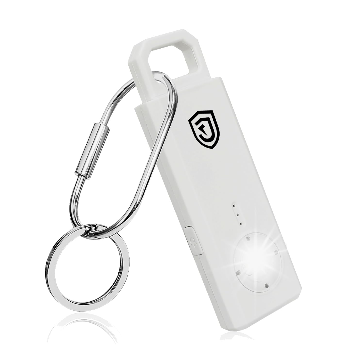 JUSTOP Personal Safety Alarm, 130Db Siren, Pocket Self Defence Keychain, USB-C Rechargeable, With LED Torch, Strobe lights