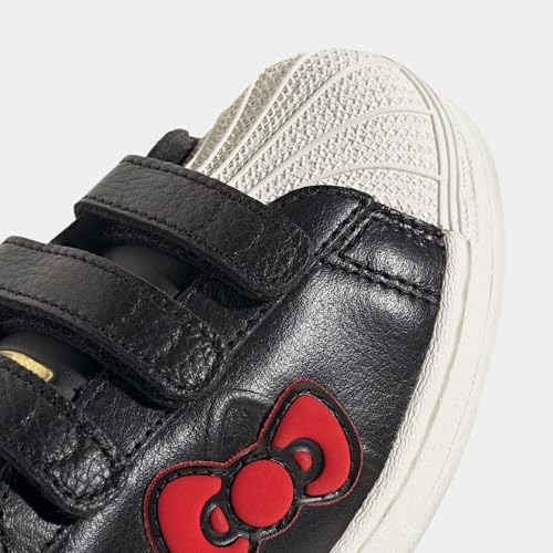 adidas Hello Kitty Superstar Preschool Lifestyle Shoes (Black/White/Red)2