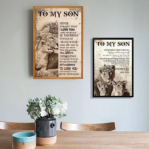 Generic Graduation Gifts For Him Teen Boys Gift, To My Son,Never Forget That I Love You, 12×16'' Motivational Family Canvas Wall Art thumb #4