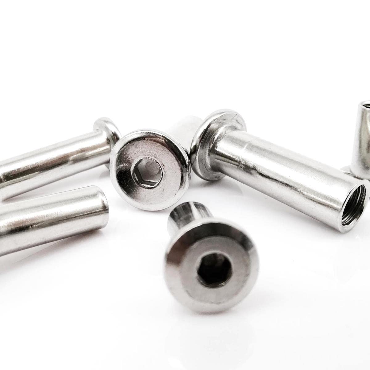 100 Dadi A Manicotto M6 In Acciaio - Per Mobili, Divani, Attrezzature Sportive - Foto 6