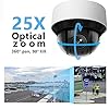 4MP PTZ PoE IP Dome Camera OEM DS-2DE4A425IW-DE, Outdoor PTZ DarkFighter Speed Dome Camera with 25x Optical Zoom, 360°Pan & 90°Til,4.8~120mm Lens,165ft Night Vision,Audio&Alarm I/O,WDR,MicroSD 256GB #1