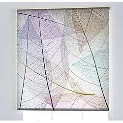 Enrollables Leroy Merlin Estoralis Estor Enrollable Translúcido, Impresión Digital Flores, F-3132, 110 x 175 cm. (Ancho x Alto)