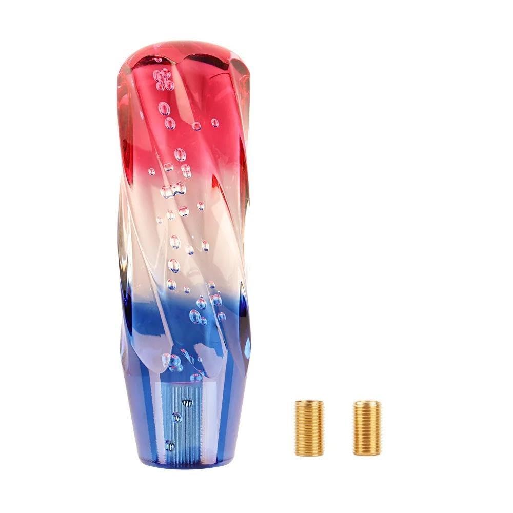 HYASDBWE 10 15 20 25 30cm Car Crystal Resin Bubble Gear Shift Knob AT MT Auto Manual Stick Gear Shifter Stick Lever Gear Shifter Parts(Blue,15cm)