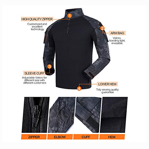 image for Minghe Airsoft Shirts Multicam Pants Survival Tactical Gear for Men Ca