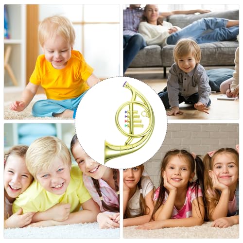 Cuerno de plástico juguete musical HEMOTON infantil color dorado 5
