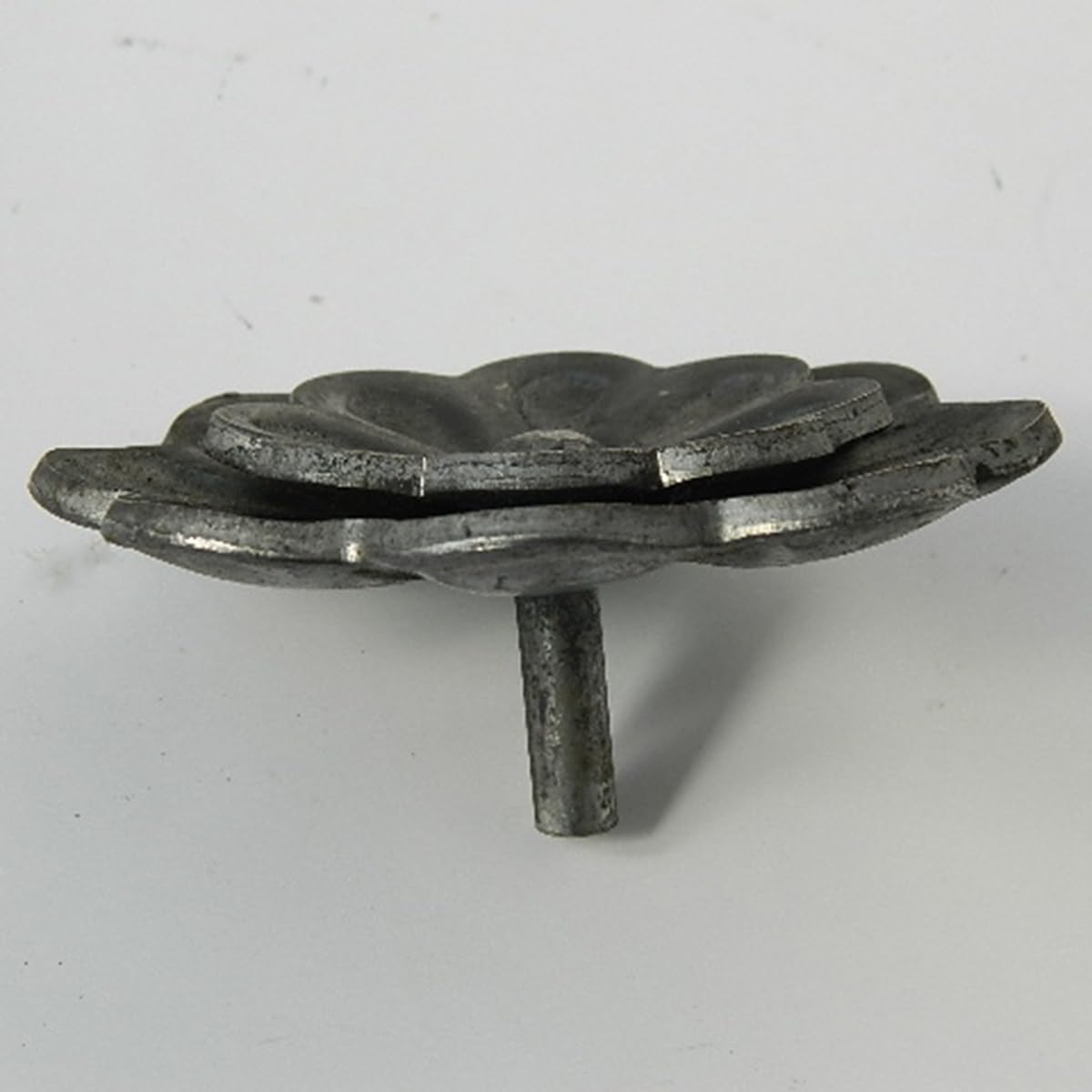 Fiore decorativo in ferro battuto Ø 95 mm spessore 4 mm Set 2 pezzi Made in Italy