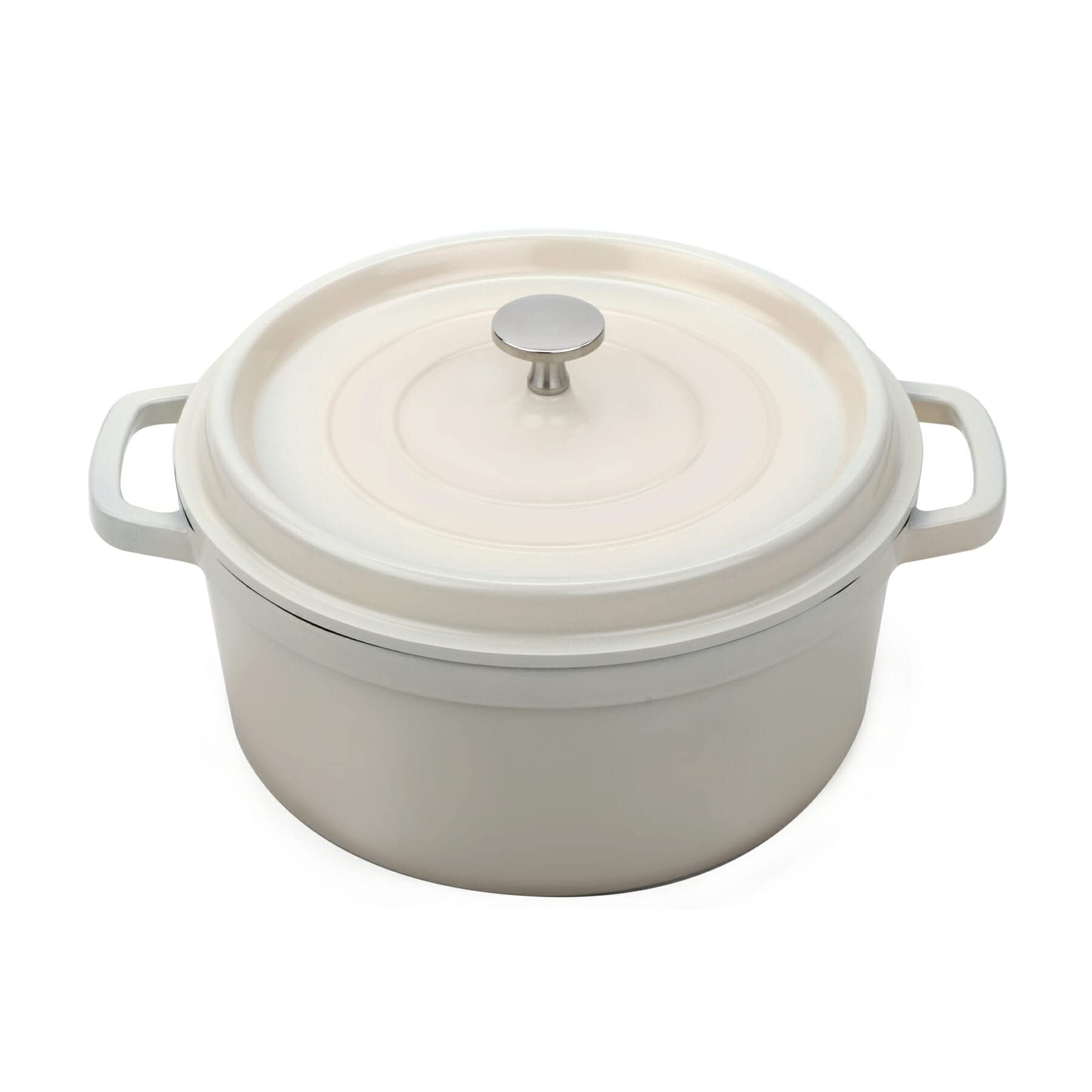 GET 4.5 Quart / Round / White Dutch Ovens